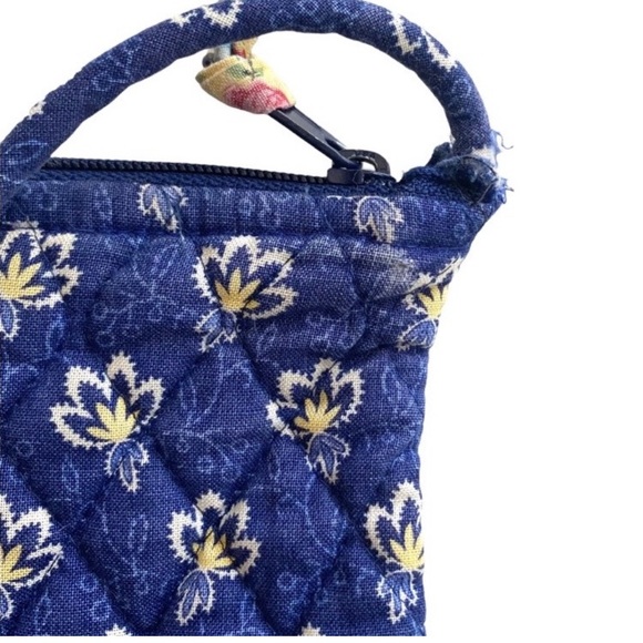 Vera Bradley Blue and Yellow Floral Print Maison Blue Petite Bag Retired - Picture 5 of 8